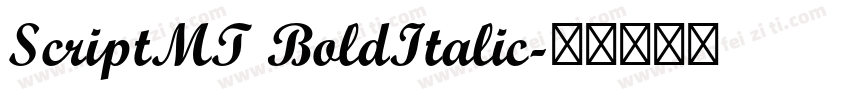 ScriptMT BoldItalic字体转换